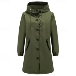 Women's Hiking Jacket Winter Outdoor Windproof Multi-Pockets Water Repellent Lightweight Jacket Camping / Hiking / Caving Black Army Green Red Light Grey Khaki