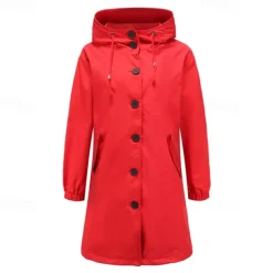 Women's Hiking Jacket Winter Outdoor Windproof Multi-Pockets Water Repellent Lightweight Jacket Camping / Hiking / Caving Black Army Green Red Light Grey Khaki