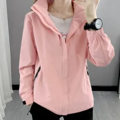 Women's Hiking Jacket Winter Outdoor Waterproof Windproof Multi-Pockets Front Zipper Lightweight Jacket Full Zip Camping / Hiking / Caving Winter Sports Black Pink Red Purple Green