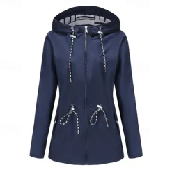 Women's Hiking Jacket Winter Outdoor Windproof Multi-Pockets Front Zipper Water Repellent Lightweight Jacket Full Zip Camping / Hiking / Caving Winter Sports Black Yellow Pink Red Dark Navy