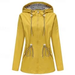 Women's Hiking Jacket Winter Outdoor Windproof Multi-Pockets Front Zipper Water Repellent Lightweight Jacket Full Zip Camping / Hiking / Caving Winter Sports Black Yellow Pink Red Dark Navy