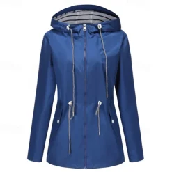 Women's Hiking Jacket Winter Outdoor Windproof Multi-Pockets Front Zipper Water Repellent Lightweight Jacket Full Zip Camping / Hiking / Caving Winter Sports Black Yellow Pink Red Dark Navy