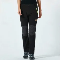 Women's Hiking Pants Softshell Pants Patchwork Winter Outdoor Regular Fit Waterproof Windproof Breathable Warm Pants / Trousers Bottoms Black Purple Fuchsia Burgundy Sky Blue Camping / Hiking