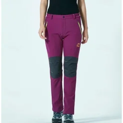 Women's Hiking Pants Softshell Pants Patchwork Winter Outdoor Regular Fit Waterproof Windproof Breathable Warm Pants / Trousers Bottoms Black Purple Fuchsia Burgundy Sky Blue Camping / Hiking