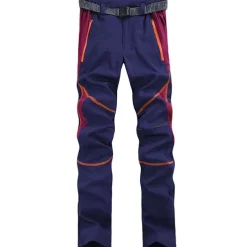 Women's Hiking Pants Trousers Patchwork Summer Outdoor Breathable Quick Dry Lightweight Sweat wicking Pants / Trousers Bottoms Zipper Pocket Black Purple Camping / Hiking Fishing Climbing S M L XL XXL