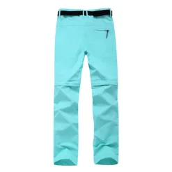 Women's Hiking Pants Trousers Convertible Pants / Zip Off Pants Solid Color Summer Outdoor Tailored Fit Waterproof Quick Dry Breathable Wear Resistance Nylon Bottoms Army Green Fuchsia Khaki Sky Blue