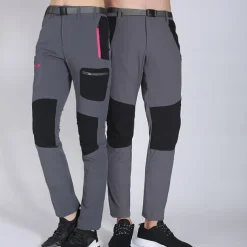 Women's Hiking Pants Trousers Patchwork Summer Outdoor Regular Fit Windproof Breathable Quick Dry Lightweight Bottoms White Dark Gray Elastane Hunting Fishing Climbing M L XL XXL