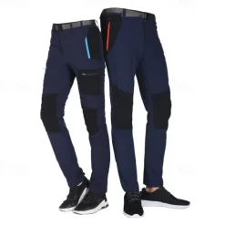 Women's Hiking Pants Trousers Patchwork Summer Outdoor Regular Fit Windproof Breathable Quick Dry Lightweight Bottoms White Dark Gray Elastane Hunting Fishing Climbing M L XL XXL