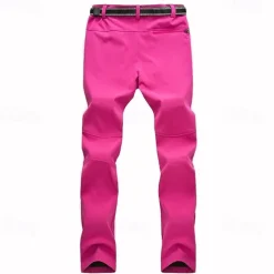 Women's Hiking Pants Trousers Patchwork Summer Outdoor Regular Fit Waterproof Windproof Warm Breathable Pants / Trousers Bottoms Black Fuchsia Burgundy Camping / Hiking / Caving Traveling Winter