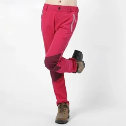 Women's Hiking Pants Trousers Patchwork Outdoor Regular Fit Breathable Soft High Elasticity Comfortable Bottoms Full Length Elastic Waist Blue Purple Camping / Hiking Fishing Climbing S M L XL