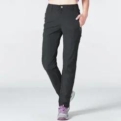 Women's Hiking Pants Trousers Summer Outdoor Breathable Quick Dry Zipper Pocket Multi Pockets Pants / Trousers Bottoms Elastic Waist Black Purple Spandex Camping / Hiking Fishing Climbing M L XL XXL
