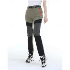 Women's Hiking Pants Trousers Patchwork Summer Outdoor Regular Fit Waterproof Quick Dry Breathable Wear Resistance Elastane Bottoms Army Green Khaki Black Hunting Fishing Climbing S M L XL XXL