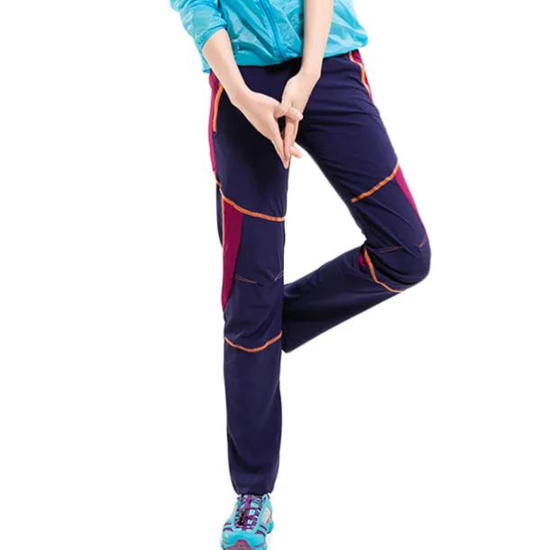 Women's Hiking Pants Trousers Patchwork Summer Outdoor Skin Friendly UV Resistant Quick Dry Lightweight Pants / Trousers Bottoms Black / Orange Pink Camping / Hiking Fishing Climbing S M L XL XXL