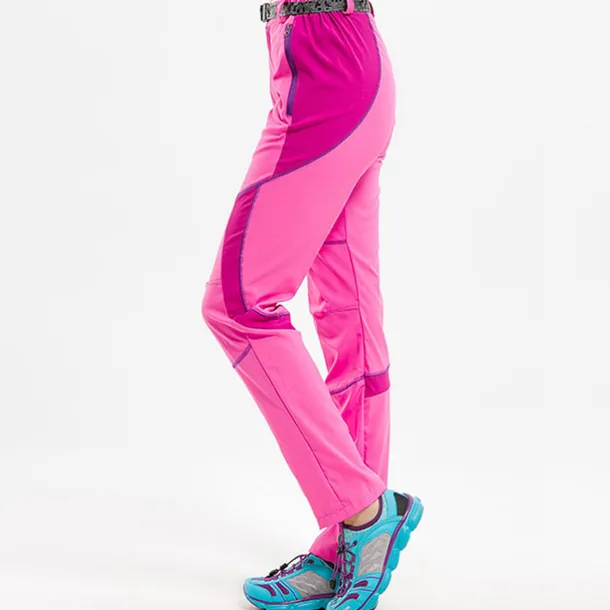 Women's Hiking Pants Trousers Patchwork Summer Outdoor Skin Friendly UV Resistant Quick Dry Lightweight Pants / Trousers Bottoms Black / Orange Pink Camping / Hiking Fishing Climbing S M L XL XXL