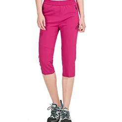 Women's Hiking Shorts Solid Color Summer Outdoor 12" Quick Dry Lightweight Breathable Soft Below Knee Capri Pants Black Rose Red Hunting Fishing Climbing L XL XXL XXXL 4XL / Wear Resistance