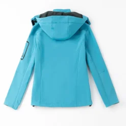 Women's Hiking Softshell Jacket Hoodie Jacket Winter Fleece Jacket Waterproof Outdoor Solid Color Thermal Warm Windproof Lightweight Fleece Lining Outerwear Windbreaker Trench Coat Skiing Climbing
