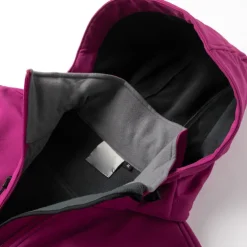 Women's Hiking Softshell Jacket Hoodie Jacket Winter Fleece Jacket Waterproof Outdoor Solid Color Thermal Warm Windproof Lightweight Fleece Lining Outerwear Windbreaker Trench Coat Skiing Climbing