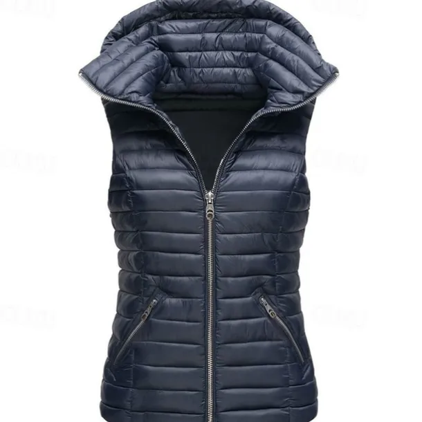 Women's Hiking Vest Quilted Puffer Vest Sleeveless Outerwear Outdoor Thermal Warm Windproof Lightweight Winter Pocket Nylon Black White Red Hunting Fishing Camping / Hiking / Caving