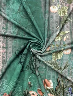 Women's Hooded Sweatshirt Jacket Long Sleeve Zip Up Hoodie With Pocket Lightweight Casual Micro-elastic Oversized Floral Vintage Sports Streetwear Drawstring Front Pocket Blue Green Violet Fall