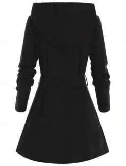 Women's Hoodie Jacket Comfortable Breathable Zipper Pocket Casual Plain Vacation Street Daily Wear Going out Zipper Regular Hooded Regular Fit Long Sleeve Outerwear Black Red Spring Fall