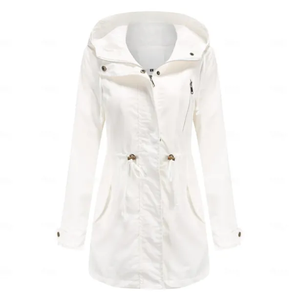 Women's Hoodie Jacket Hiking Jacket Hiking Windbreaker Outdoor Windproof Breathable Lightweight Comfortable Outerwear Trench Coat Top Fishing Climbing Beach claret White Black Gray Navy Blue