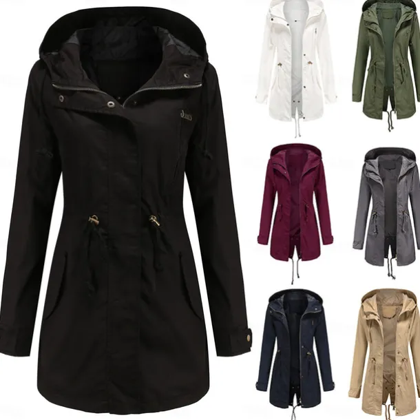 Women's Hoodie Jacket Hiking Jacket Hiking Windbreaker Outdoor Windproof Breathable Lightweight Comfortable Outerwear Trench Coat Top Fishing Climbing Beach claret White Black Gray Navy Blue