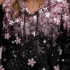 Women's Hoodie Sweatshirt Casual Floral Street Dailywear Casual Hoodie Pocket Print Long Sleeve Pink Fall Winter