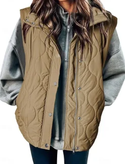 Womens Jacket Fleece Lapel short cotton-padded jacket