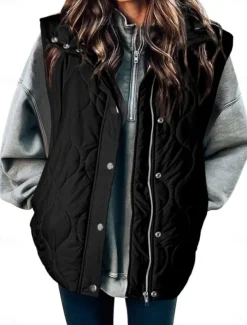 Womens Jacket Fleece Lapel short cotton-padded jacket