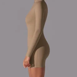 Women's Jumpsuit Workout Jumpsuit Onesie Zipper Solid Color Bodysuit Romper Black White Yoga Fitness Gym Workout High Waist Breathable Soft Long Sleeve Sport Activewear Micro-elastic Slim