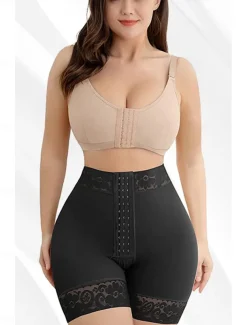 Women's Lace Body Shaper for Women Butt Lifting Shapewear Tummy Control Panties with Hook Closure Home Outfits