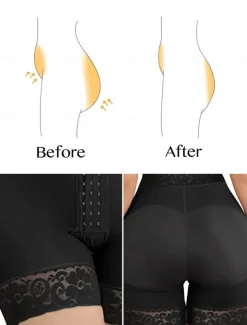 Women's Lace Body Shaper for Women Butt Lifting Shapewear Tummy Control Panties with Hook Closure Home Outfits