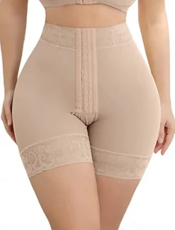 Women's Lace Body Shaper for Women Butt Lifting Shapewear Tummy Control Panties with Hook Closure Home Outfits