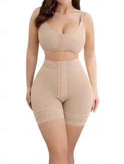Women's Lace Body Shaper for Women Butt Lifting Shapewear Tummy Control Panties with Hook Closure Home Outfits