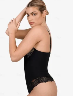 Women's Lace Shapewear Nightwear - Nylon Spandex Solid Colored Home Outfits