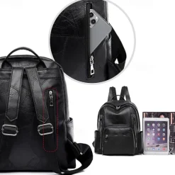 Women's Large Capacity Oxford Backpack - Stylish Anti-Theft Back to School Bag in 4 Colors