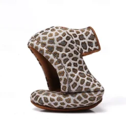 Women's Latin Shoes Practice Trainning Dance Shoes Performance Training Heel Cuban Heel Round Toe Lace-up Adults' Black Brown