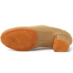 Women's Latin Shoes Practice Trainning Dance Shoes Training Performance Lace Up Sandals Strappy Sandals Oxford Two-Point Bottom Thick Heel Closed Toe Adults' Black Brown