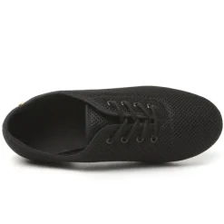 Women's Latin Shoes Practice Trainning Dance Shoes Training Performance Lace Up Sandals Strappy Sandals Oxford Two-Point Bottom Thick Heel Closed Toe Adults' Black Brown