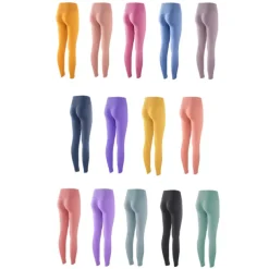 Women's Leggings Butt Lift High Waist Yoga Pants Tiktok Scrunch Tights Tummy Control Quick Dry Nylon Spandex Yoga Fitness Running Gym Workout Activewear Black Yellow Blue Sports High Elasticity