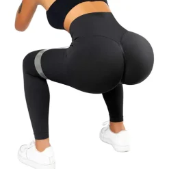 Women's Leggings Butt Lift High Waist Yoga Pants Tiktok Scrunch Tights Tummy Control Quick Dry Nylon Spandex Yoga Fitness Running Gym Workout Activewear Black Yellow Blue Sports High Elasticity