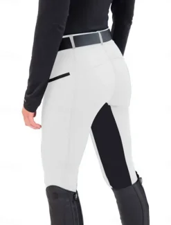 Women's Leggings Fashion Athletic Full Length High Waist Plain Comfy Soft Comfortable High Elasticity Outdoor Vacation Street Navy Black White Sky Blue Summer Spring Slim Fit