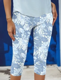 Women's Leggings Pants 3D Print High Elasticity Fashion Streetwear Full Length High Waist Floral Thermal Warm Breathable Soft Outdoor Daily Pink Blue Purple Green Fall Winter Regular Fit