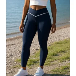 Women's Leggings Running Pants Elastic Waistband High Waist Pants / Trousers Sports & Outdoor Casual Breathable Quick Dry Lightweight Tennis Golf Running Regular Fit Sportswear Activewear Color Block