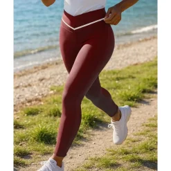 Women's Leggings Running Pants Elastic Waistband High Waist Pants / Trousers Sports & Outdoor Casual Breathable Quick Dry Lightweight Tennis Golf Running Regular Fit Sportswear Activewear Color Block