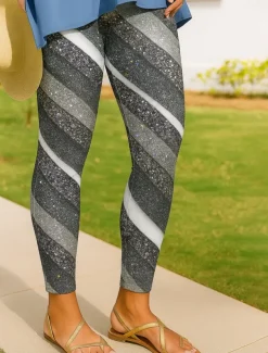 Women's Leggings Vacation Vintage Ethnic Style Ankle-Length High Waist Graphic Abstract 3D Print Quick Dry Breathability Soft Stretchy Outdoor Home Causal Black Yellow Pink Blue Fall Slim Fit