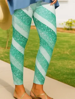 Women's Leggings Vacation Vintage Ethnic Style Ankle-Length High Waist Graphic Abstract 3D Print Quick Dry Breathability Soft Stretchy Outdoor Home Causal Black Yellow Pink Blue Fall Slim Fit