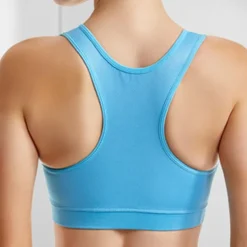 Women's Light Support Sports Bra Running Bra Removable Pad Bounce Control Bra Top Padded Fitness Leisure Sports Running Breathable Lightweight Soft Dark Pink Black White Solid Colored