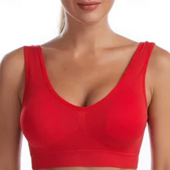 Women's Light Support Sports Bra Running Bra Open Back Cross Back Bra Top Padded Fitness Leisure Sports Running Breathable Lightweight Soft Watermelon Red Black White Solid Colored