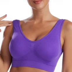 Women's Light Support Sports Bra Running Bra Open Back Cross Back Bra Top Padded Fitness Leisure Sports Running Breathable Lightweight Soft Watermelon Red Black White Solid Colored